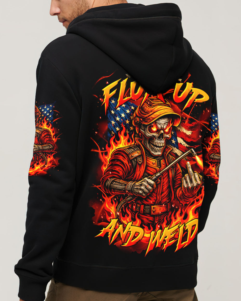 BLISSCORNERS DIRTY HANDS MAKE CLEAN MONEY MECHANIC SKULL ALL OVER PRINT