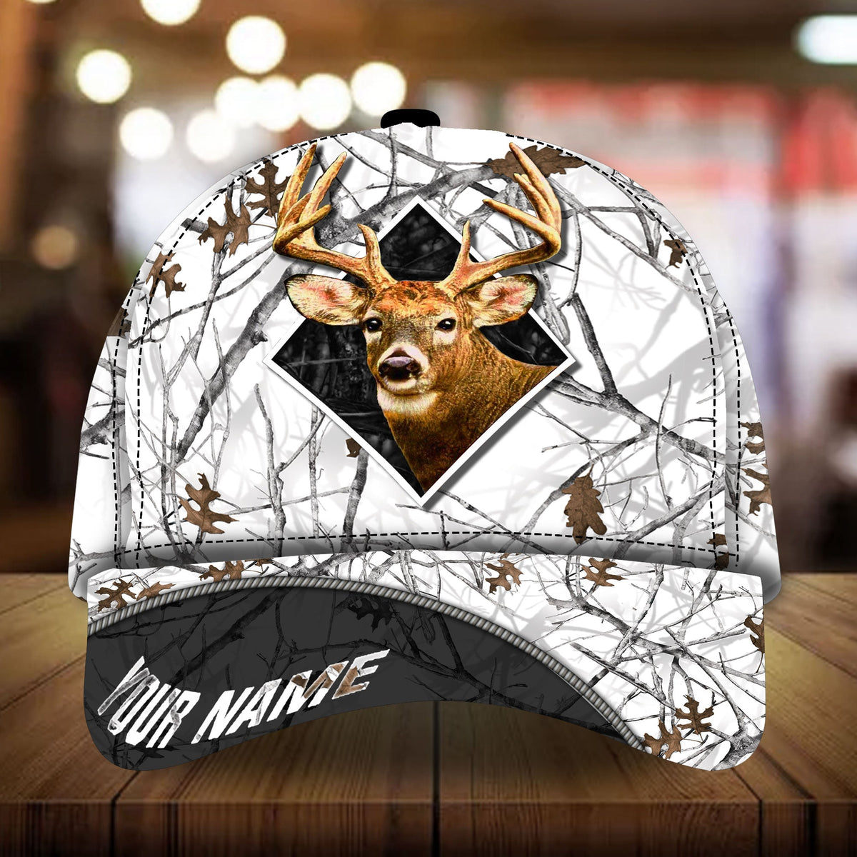 Blisscorners The Best Deer Hunting Camo Pattern 3D Multicolor Personalized Cap
